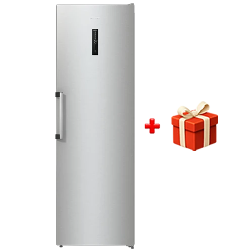 Gorenje Single Door Refrigerator R619DAXL6UK - 14.5 ft. Capacity - Intelligent AdaptTech System - DynamicCooling Technology - CrispZone with Humidity Control - Slot-in Installation - Grey + Free Gift: Gorenje Blender B800RL