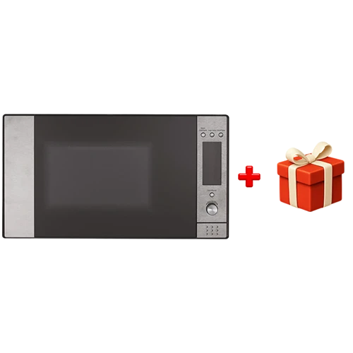 Gorenje Microeave Oven BM5350X - 30L Capacity - 1200 W Power - 5 Power Levels - Defrost by Weight Function - Child Lock - Silver + Free Gift: Gorenje Hand Blender - HBC564QW
