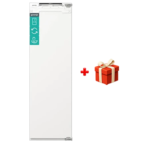 Gorenje Built-in Integrated Refrigerator RI517E62WF - 10 ft. Capacity - Smart Inverter Compressor - MultiFlow 360° Ventilation - AdaptTech Intelligent System - CrispZone with HumidityControl - White + Free Gift: Gorenje Blender B800RL