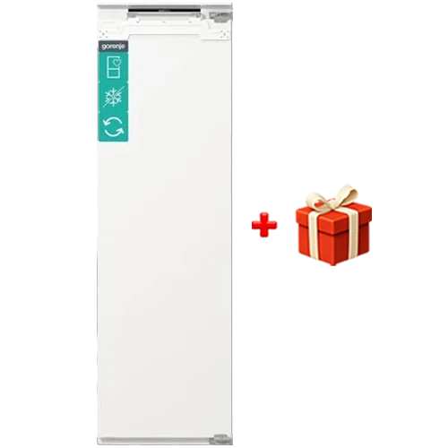 Gorenje Upright Freezer FNCI517E62WF- 8.6 ft. Capacity - AdaptTech Smart System - ConvertTotal Freezer-to-Fridge Tech - SmartInverter Compressor - MultiFlow 360° - SuperSilent Operation - White + Free Gift: Gorenje Blender B800RL