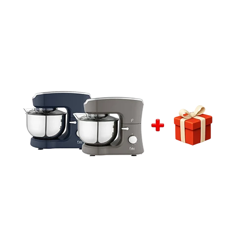 Fakir Flourish Stand Mixer - 1000W - 5L Bowl - 6 Speed Settings - Splash-Proof Lid + Free Gift : Fakir Chopper Choppy