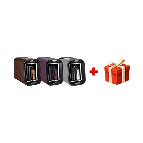 Fakir Kaave Uno Pro Turkish Coffee Maker with Spinjet Technology - 1 Liter Capacity - 735 W - 4 Cups Brewing Capacity - Low Water Sensor + Free Gift : Fakir Chopper Choppy