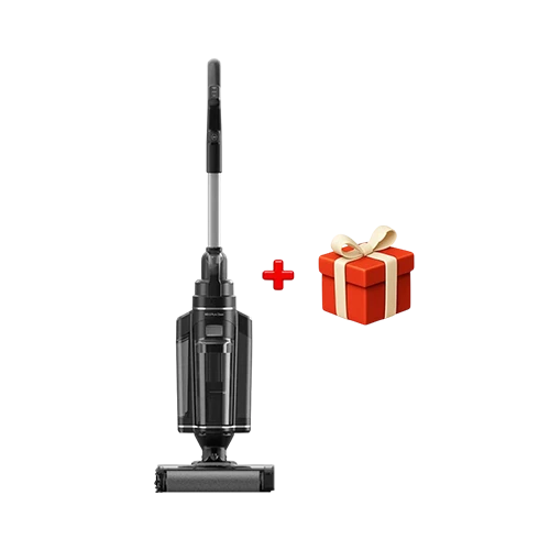 Fakir WD 6 Pure Clean Handheld Vacuum Cleaner - 200W - 15kPa Suction - Wet & Dry Cleaning - Intelligent Dirt Detection - Self-Cleaning System - Black + Free Gift : Fakir Coffee Maker Kaave Mono