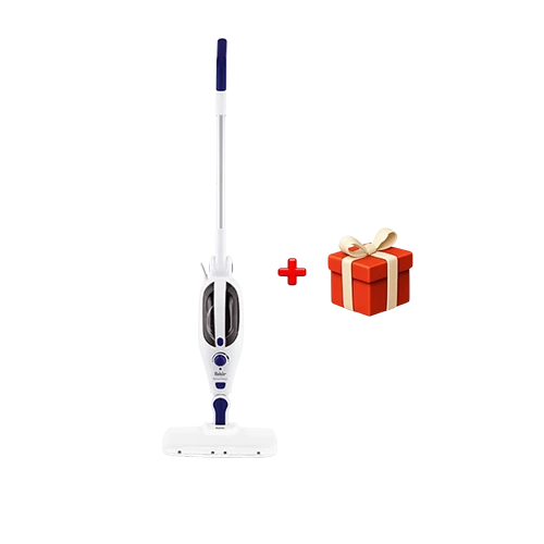 Fakir Alina Clean Multifunctional Steam Cleaner - 1300 W Power - 30-Second Heat-Up - 360° Swivel Mop Head - 10 Functional Attachments - Anti-Scale Filter - White + Free Gift : Fakir Chopper Choppy