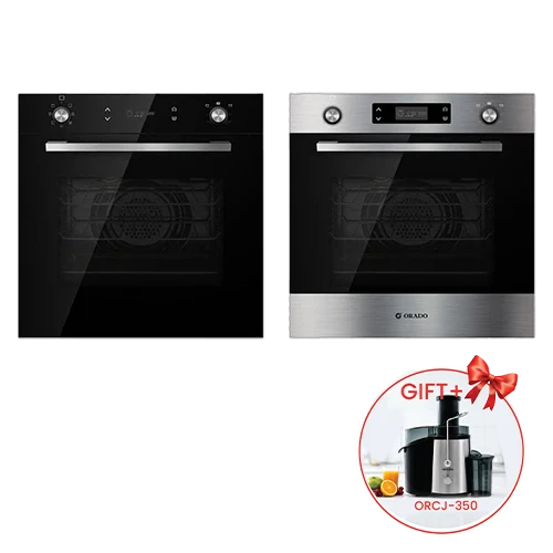 Orado Built-in Oven 60cm OR-BO 692 - 75L Capacity - Dual Knob Control - 8 Cooking Functions + Free Gift: Orado Juicer ORCJ350