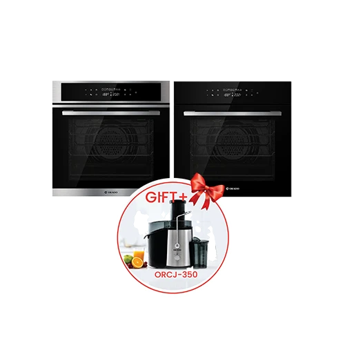 Orado Built-in Oven 60cm OR-FTO 610 T1 - 76L Usable Capacity - Full Touch Control - 10 Cooking Functions + Free Gift : Orado Juicer ORCJ350