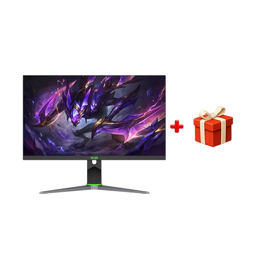 Elsa EA271FX Pro Gaming Monitor EA271FX Pro - 27 Inch - FHD - Fast IPS - 360Hz 0.5ms - Adjustable Stand - Black + Free Gift : Reddragon Keyboard & Mouse Combo Wireless With Arabic Layout BS-7094 White