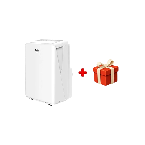 Fakir Premium AC 120 Mobile Air Conditioner - Powerful Cooling Performance 3400W (12,000 BTU) - Multi-Functional Modes - Energy Efficient Operation - White + Free Gift : Fakir Coffee Maker Kaave Mono