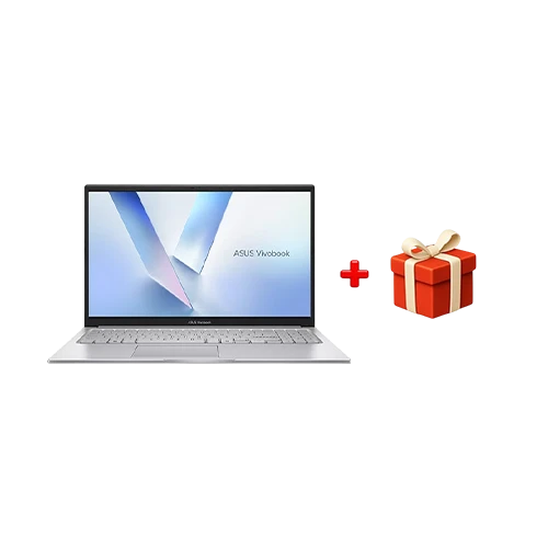 Asus Vivobook 15 Laptop X1504ZA - Intel Core  i5-1235U Processor - Ram 8 GB - Hard Disk 512 GB SSD - 15.6 Inch - DOS - Silver + Free Gift : Reddragon Gaming Backpack GB-82
