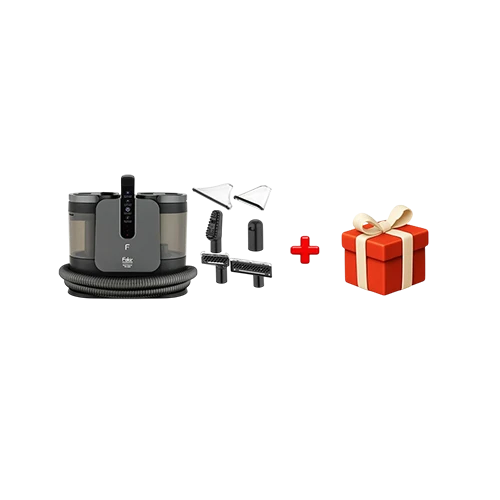 Fakir Spot Cleaner PR5020 - 1650W - 4 Cleaning Modes - 30 Seconds Rapid Heating - Dual Water Tank System - Smart Controls - Black + Free Gift : Fakir Coffee Maker Kaave Mono