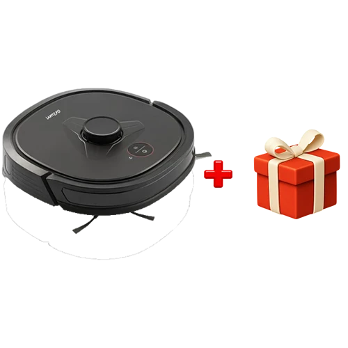 Arzum Robot Vacuum Cleaner AR4304 Robotek X4 LDS – Dry – 2000 Pa Suction – LDS Smart Mapping – Black + Free Gift: Arzum Coffee Machine OK004K + Moonlife Hair Straightener MF814