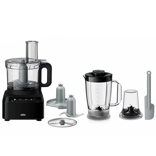 Braun Food Processor PurEase 7-in-1 FP3132BK - 800W - 2.1L Bowl - 1.2L Blender - Black (8021098771117) - image 2