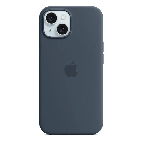 Apple iPhone 15 Silicone Case - Protective Back Cover - Built-in MagSafe Magnets - Soft-touch Silicone with Microfiber Lining (194253939337) - image 4