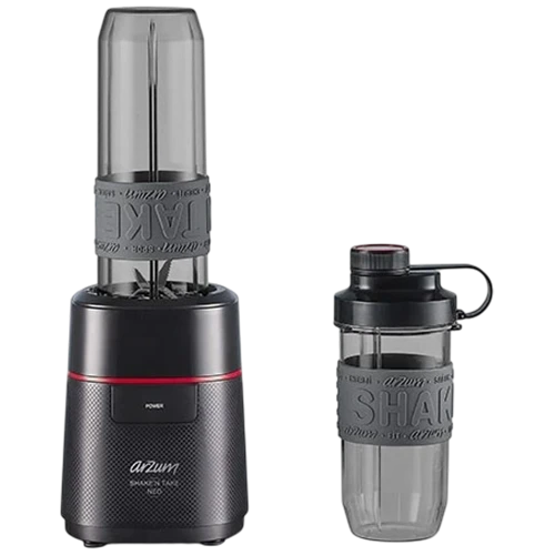 Arzum Shake'n Take Neo Personal Blender AR1147B - 500 W - Two Bpa-Free Bottles -  4 Stainless Steel Blades - Black (8693184916186) - image 1
