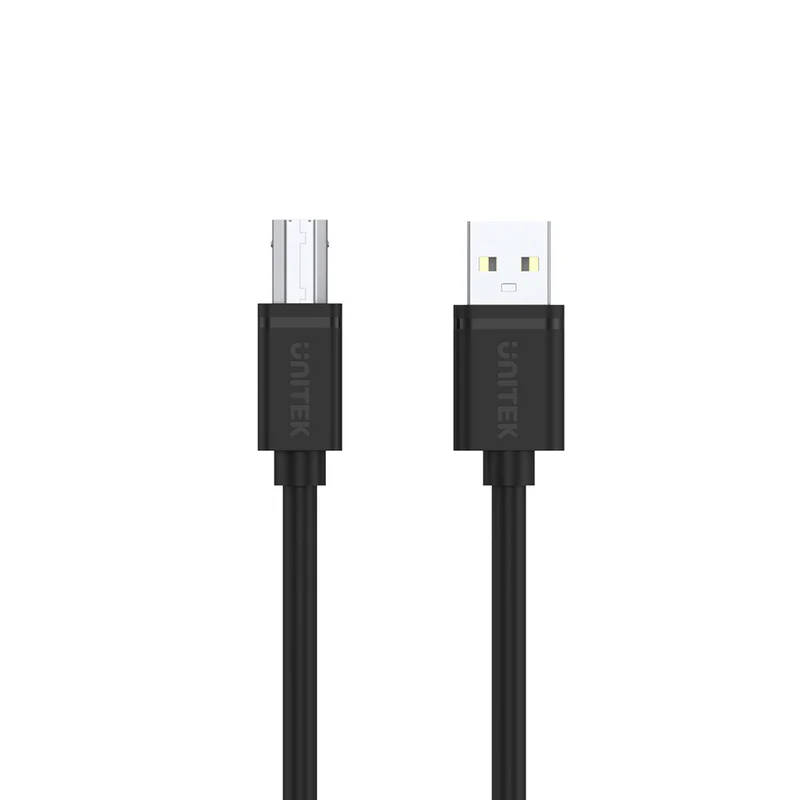 کەیبڵی یونیتێک USB 2.0 بۆ USB-B - گواستنەوەی زانیاری بە خێرایی بەرز - گونجانی گشتگیر - ڕەش (4894160026118) - image 1