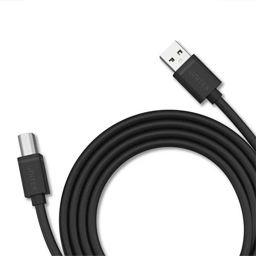 کەیبڵی یونیتێک USB 2.0 بۆ USB-B - گواستنەوەی زانیاری بە خێرایی بەرز - گونجانی گشتگیر - ڕەش (4894160026118) - image 4