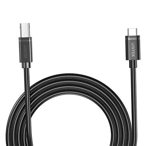 Unitek USB-C to USB-B Data and Charging Cable C14140ABK - High-Speed Data Transfer - Wide Compatibility - Black (4894160054593) - image 2