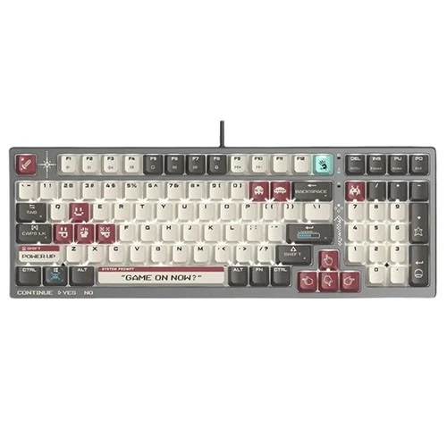 Bloody B975 Light Strike Optical Mechanical Gaming Keyboard Pixels - 100% Full Size - LK Libra Orange/Brown Switch - Wired USB - Customizable RGB Animation & Ergonomic Wrist Rest (4711421001120) - image 1