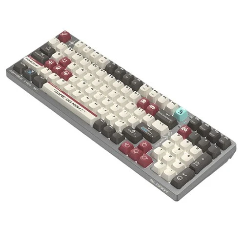 Bloody B975 Light Strike Optical Mechanical Gaming Keyboard Pixels - 100% Full Size - LK Libra Orange/Brown Switch - Wired USB - Customizable RGB Animation & Ergonomic Wrist Rest (4711421001120) - image 2