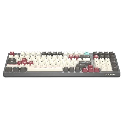 Bloody B975 Light Strike Optical Mechanical Gaming Keyboard Pixels - 100% Full Size - LK Libra Orange/Brown Switch - Wired USB - Customizable RGB Animation & Ergonomic Wrist Rest (4711421001120) - image 4