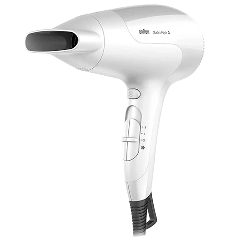 Braun Satin Hair 3 PowerPerfection HD380 Dryer - 2200W Motor - Ionic Function - Infrared Heating - 3 Heat & 2 Airflow Settings - Lightweight Design - White (4210201122517) - image 1