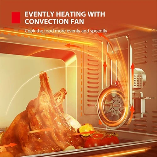 Toshiba Convection Toaster Oven TL-MC40EZF GR - 40L Large Capacity - Auto Rotisserie Function - Parallel Convection System - Grey (6944271670095) - image 6 Toshiba Convection Toaster Oven TL-MC40EZF GR - 40L Large Capacity - Auto Rotisserie Function - Parallel Convection System - Grey (6944271670095) - image 6