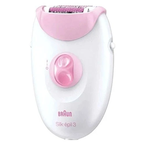 براون سيلك إبيل 3 موديل SE3-270 جهاز إزالة شعر للنساء وحلاقة وتشذيب  - أبيض / وردي - thumbnail 3