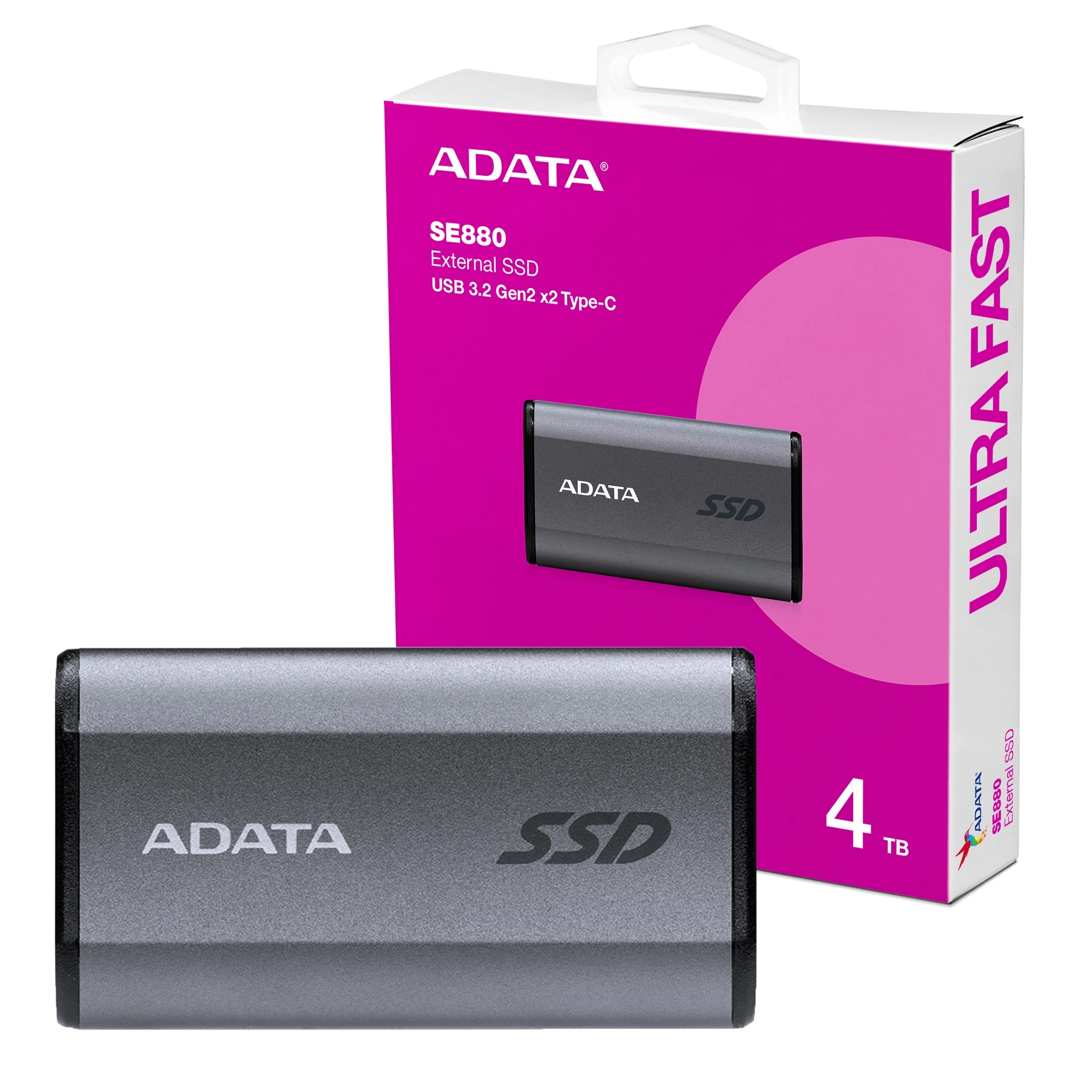 Adata SE880 External SSD - USB 3.2 Gen2 x2 Type-C - 2000MB/s (842243031898) - image 1 Adata SE880 External SSD - USB 3.2 Gen2 x2 Type-C - 2000MB/s (842243031898) - image 1