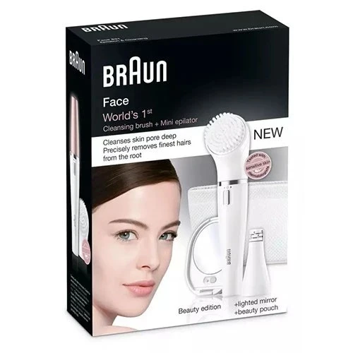 Braun Face Dedicated Epilating Cleansing System SE831 -2-in-1 Facial - White (4210201115915) - image 7