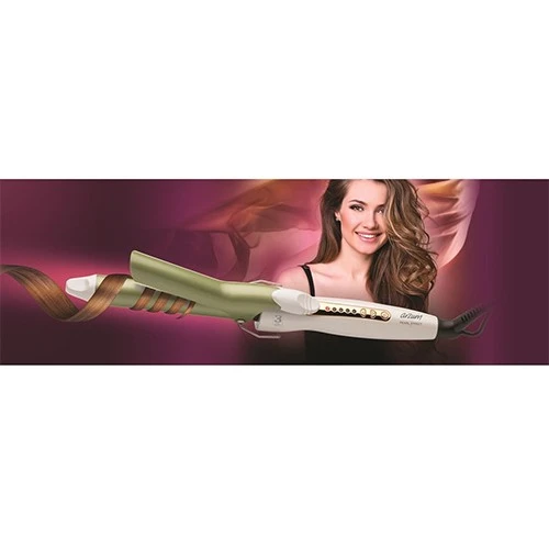 Arzum AR5045 Pearl Effect Hair Curler - 25mm Ceramic Barrel - Avocado Oil and Vitamin E Infused - Adjustable Heat - 30-Min Auto Shut-Off - Cream (8693184958902) - image 3