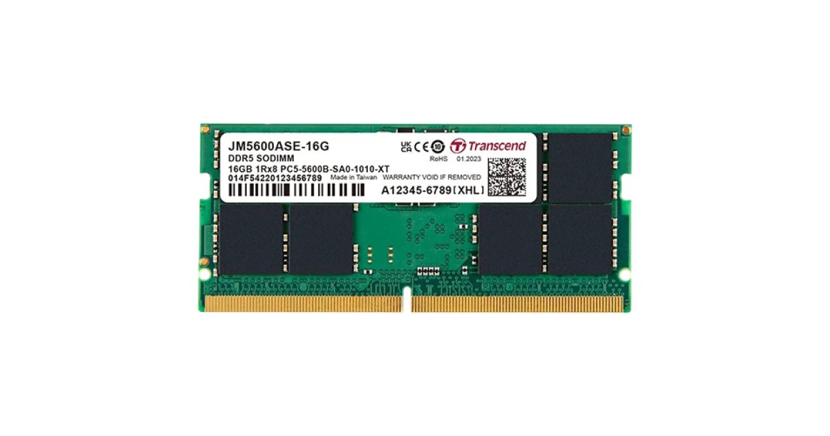 Transcend JetRam DDR5 5600 JM5600ASE-16G Laptop RAM - 16GB - 262