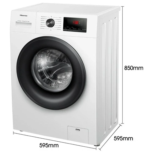 Hisense Front Load Washing Machine WFPV8012EM - 8 Kg and 1200 RPM Spin Speed - Hygiene Steam and Snowflake Drum - 15 Wash Programs - Child Lock - White (6901101812599) - image 5 Hisense Front Load Washing Machine WFPV8012EM - 8 Kg and 1200 RPM Spin Speed - Hygiene Steam and Snowflake Drum - 15 Wash Programs - Child Lock - White (6901101812599) - image 5