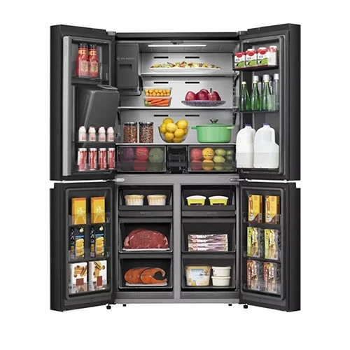 Hisense French Door Pure Flat Refrigerator RQ759N41BU1 - 759L Capacity - Smart Touch Screen with WiFi - My Fresh Choice Convertible Zone - Triple Cooling System - Durable Inverter Technology - Ice and Water Dispenser - Black (6921727070562) - image 3 Hisense French Door Pure Flat Refrigerator RQ759N41BU1 - 759L Capacity - Smart Touch Screen with WiFi - My Fresh Choice Convertible Zone - Triple Cooling System - Durable Inverter Technology - Ice and Water Dispenser - Black (6921727070562) - image 3