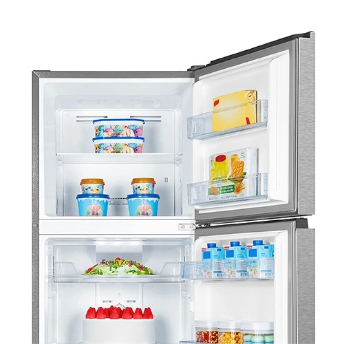 Hisense Top Mount Refrigerator RT418N4ASU - 15 ft. Capacity - Total No Frost Cooling - Multi Air Flow System - Electronic Temperature Control - LED Lighting - Stainless Steel (6921727064776) - image 2