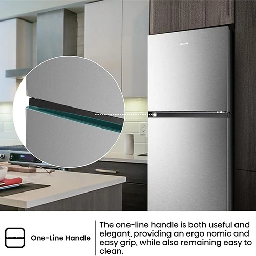 Hisense Top Mount Refrigerator RT418N4ASU - 15 ft. Capacity - Total No Frost Cooling - Multi Air Flow System - Electronic Temperature Control - LED Lighting - Stainless Steel (6921727064776) - image 5