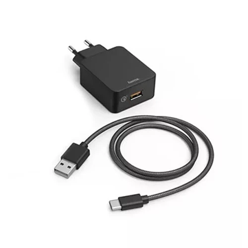 طقم شاحن لاسلكي هاما معدني موديل FC15 187263 -استطاعة 15 واط  - محول Qualcomm QC 3.0 - هيكل معدني فاخر - مؤشر LED - أسود (4047443457721) - image 4