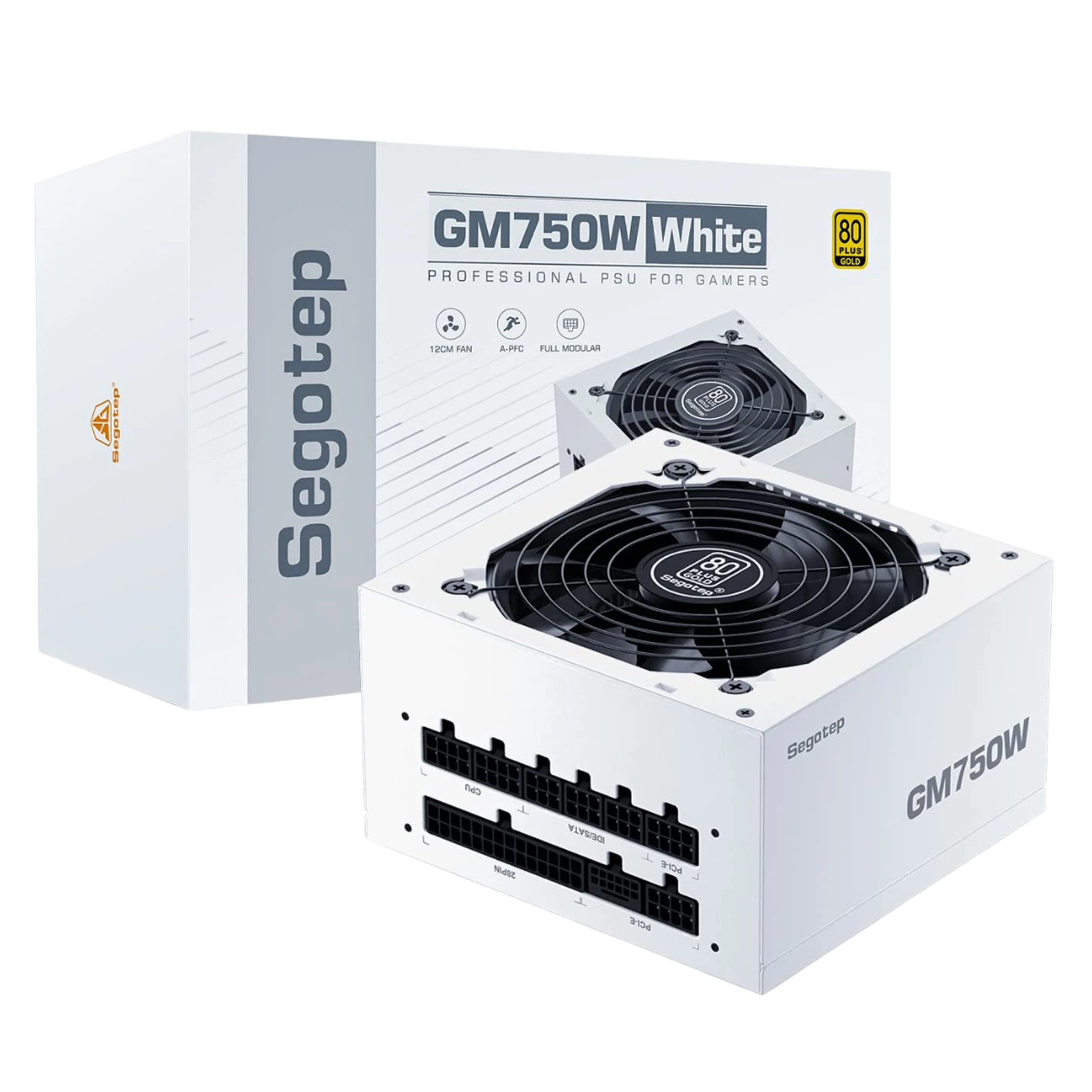 مزود طاقة من شركة سيغوتيب GM750W حاصل على شهادة 80 بلس غولد - تصميم معياري بالكامل - قدرة خرج 750 واط (6959371303644) - image 3