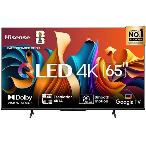 Hisense QLED 4K Smart Television Q6GN Series - Google TV OS - Dolby Vision and Dolby Atmos - 4K UHD with Advanced Gaming Mode & AI Upscaling - Black (6942351410739) - image 1 Hisense QLED 4K Smart Television Q6GN Series - Google TV OS - Dolby Vision and Dolby Atmos - 4K UHD with Advanced Gaming Mode & AI Upscaling - Black (6942351410739) - image 1