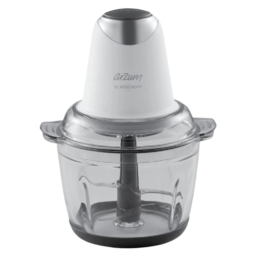 Arzum Chopper AR1164W - 300W - 1L Glass Bowl - 4 Stainless Steel Blades - White (8693184915974) - image 1 Arzum Chopper AR1164W - 300W - 1L Glass Bowl - 4 Stainless Steel Blades - White (8693184915974) - image 1