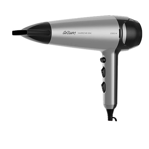 Arzum AR5035 Hairstar Ion Hair Dryer - 2300 W - Ionic Technology - 3 Heat & 2 Speed Settings - Cold Air Function - Grey (8693184918548) - image 3 Arzum AR5035 Hairstar Ion Hair Dryer - 2300 W - Ionic Technology - 3 Heat & 2 Speed Settings - Cold Air Function - Grey (8693184918548) - image 3