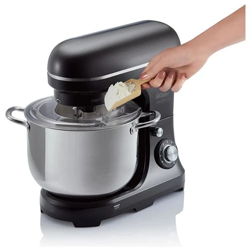 Arzum Stand Mixer AR1179B - 1500W - 10L Stainless Steel Bowl - 6-Speed Control - Black (8693184917954) - image 4