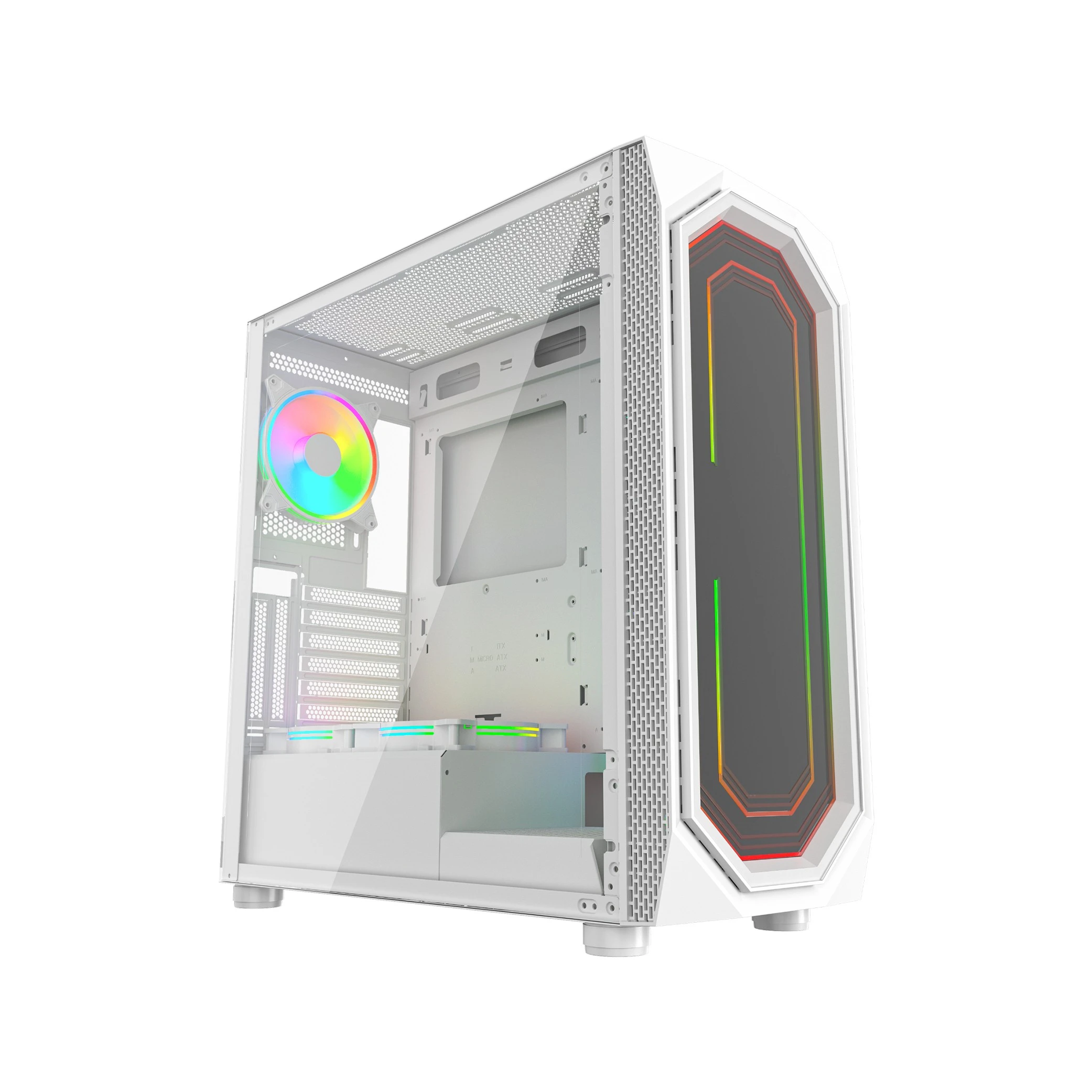 كيس العاب غيمزماستر MX700 متوسط الحجم ATX - إضاءة ARGB - يدعم حتى 6 مراوح (157255) - image 8