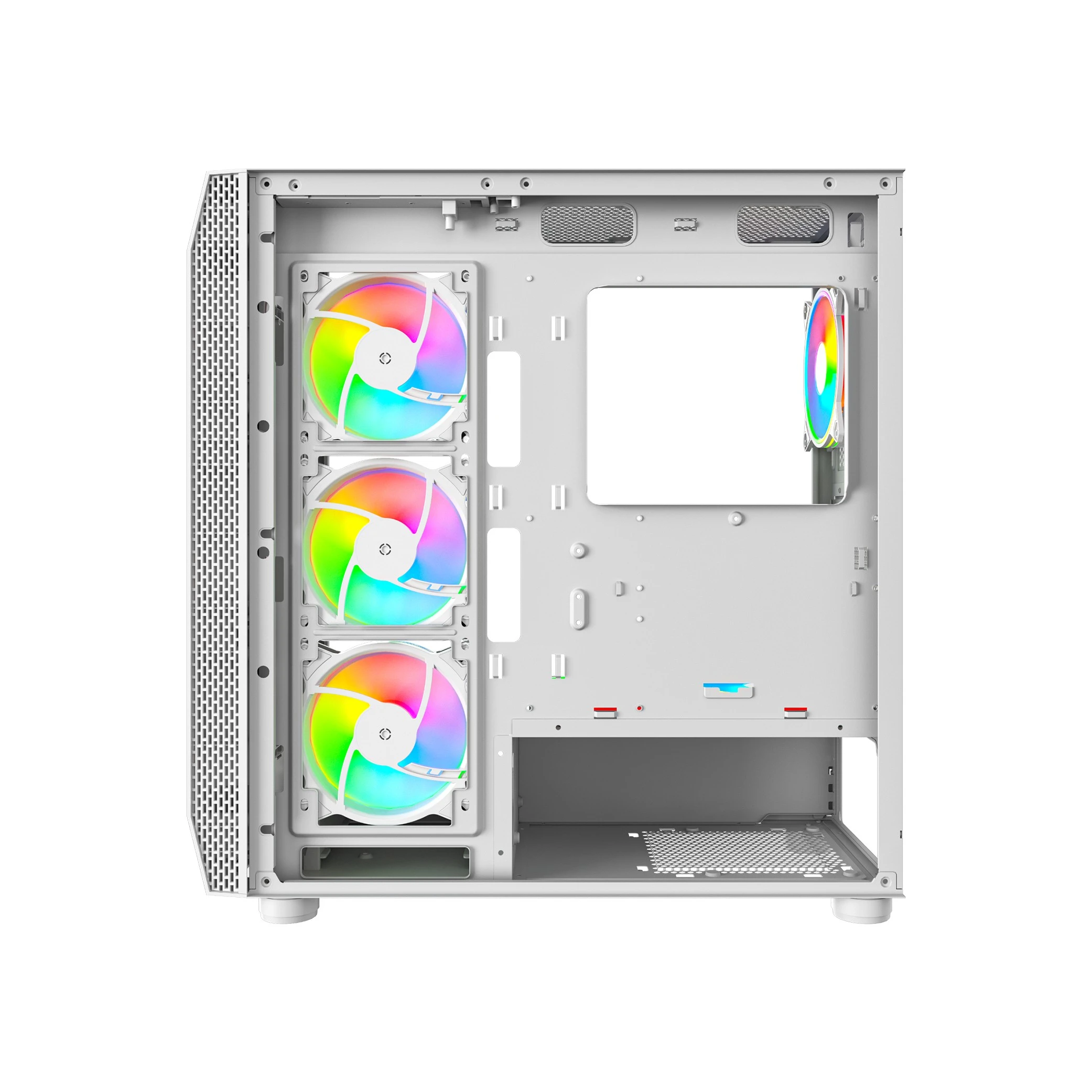 كيس العاب غيمزماستر MX700 متوسط الحجم ATX - إضاءة ARGB - يدعم حتى 6 مراوح (157255) - image 4