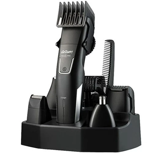 Arzum Trace AR5201 Groomer Set - 9-in-1 Multifunctional Kit - 60-Minute Cordless Use - Precision Trimmer & Body Groomer - Ergonomic Design - Black (8693184914618) - image 6
