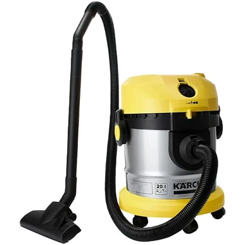 Karcher VC 1.800 Drum Vacuum Cleaner - 1800W - 74 L/s Airflow - 20L Metal Container - Reusable Textile Filter - Blower Function - Yellow (4039784561915) - image 2