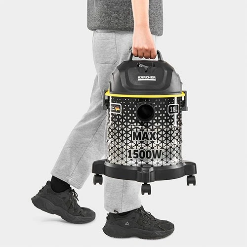 گسکی کارەبایی کارچەر مۆدێلی DVAC 1500 بەرمیل - 1500 وات - هێزی مژینی بەرز - قەبارەی گەورەی 18 لیتر - تەکنەلۆژیای فووکردن (بڵۆوەر) - دیزاینی ئەرگۆنۆمی بۆ هەڵگرتنی ئاسان - ڕەش (4066529081964) - image 4