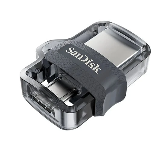 SanDisk Ultra Dual Drive m3.0 Flash Drive - USB 3.0 & Micro-USB - Up to 150MB/s - Black / Gray (619659149642) - image 3 SanDisk Ultra Dual Drive m3.0 Flash Drive - USB 3.0 & Micro-USB - Up to 150MB/s - Black / Gray (619659149642) - image 3