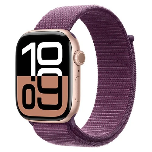 Apple Watch Series 10 GPS with Aluminium Case Plum Sport loop (1)