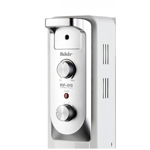 Fakir Turbo Plus RF-09 Oil Filled Radiator - Built-in Humidifier and Laundry Hanger - Low-Friction Oil Technology - 4 Power Levels - White (8690394682801) - image 2