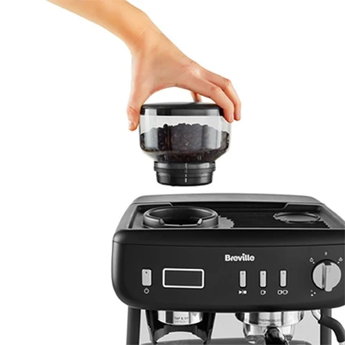 Breville Coffe Maker VCF 152X Barista Max - 2.8L Water Tank Capacity -Temp IQ Shot Control -15 Bar Italian Pump - 250g Bean Hopper - Black (5060569673096) - image 4 Breville Coffe Maker VCF 152X Barista Max - 2.8L Water Tank Capacity -Temp IQ Shot Control -15 Bar Italian Pump - 250g Bean Hopper - Black (5060569673096) - image 4